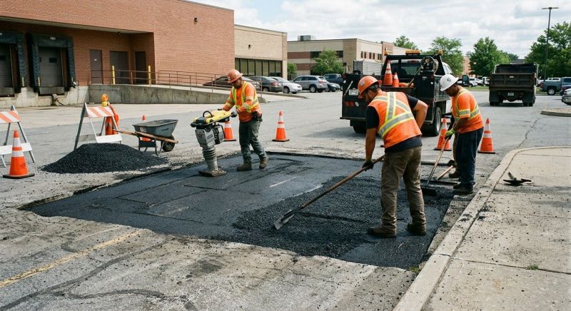 Asphalt Parking Lot Repair in Savannah, GA