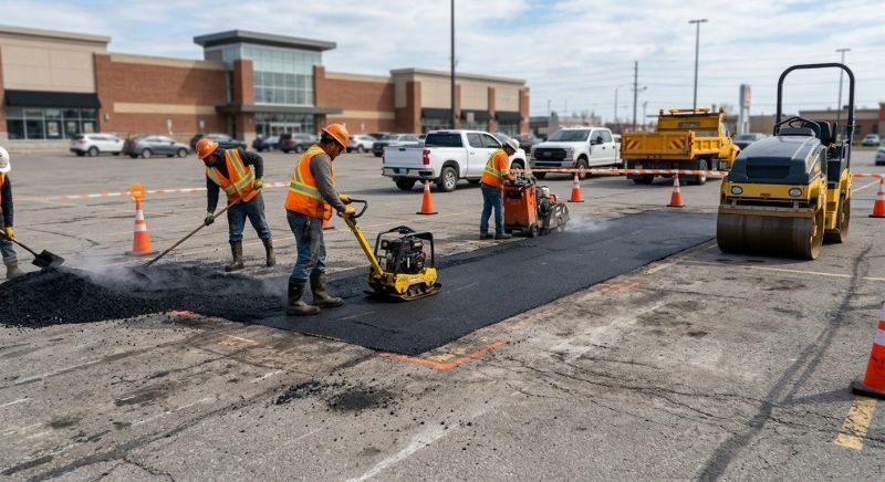 Asphalt Parking Lot Repair in Palm Springs, CA