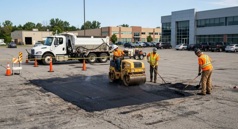 Asphalt Parking Lot Repair in Little Rock, AR
